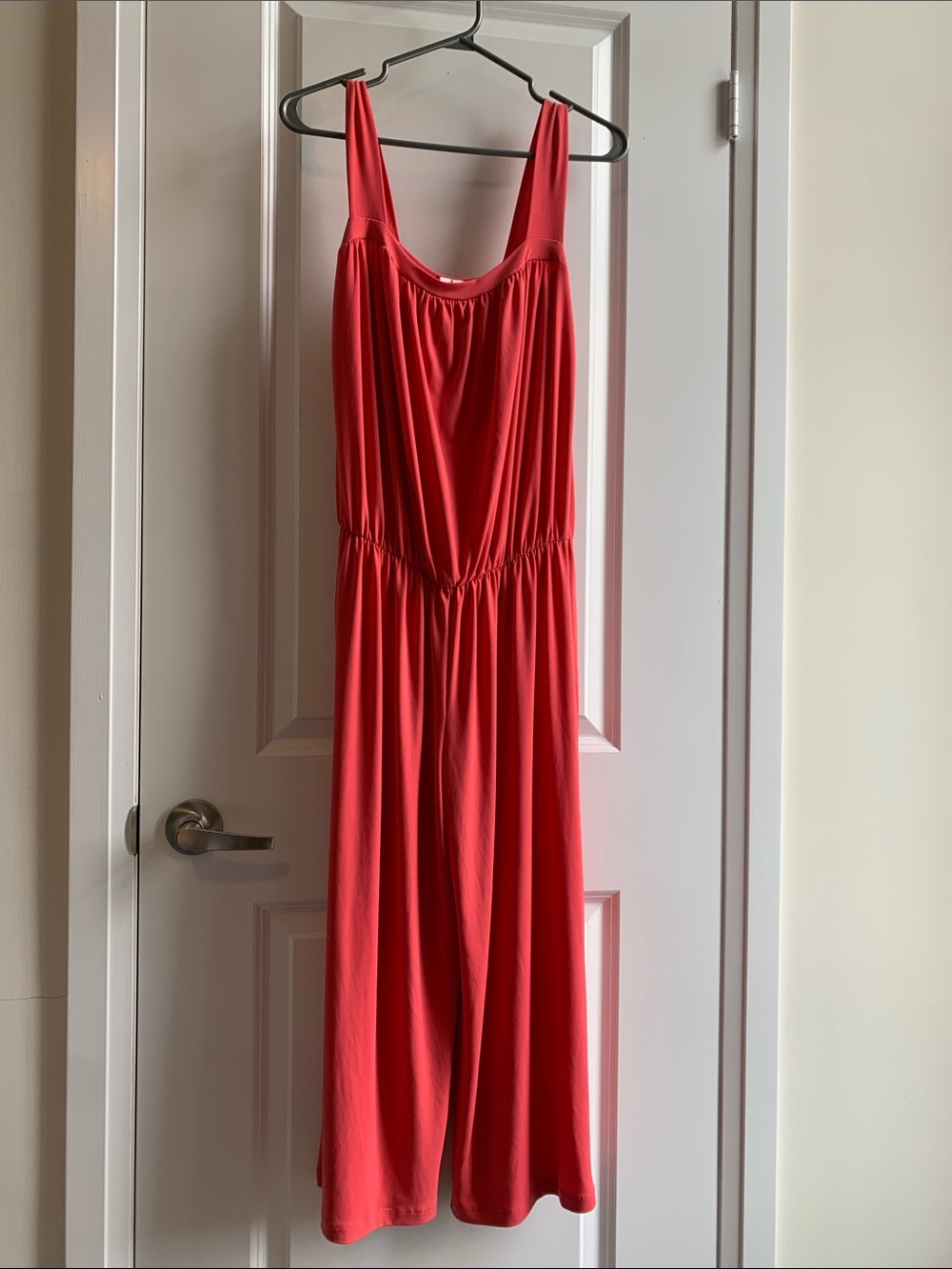 Women’s Sleeveless Wide Leg Coral Jumpsuit